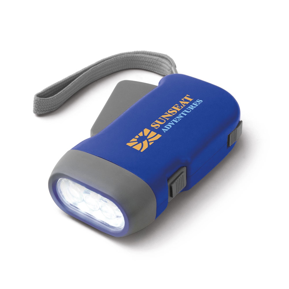 EDDIE. Lampe de poche dynamo avec 3 LEDs