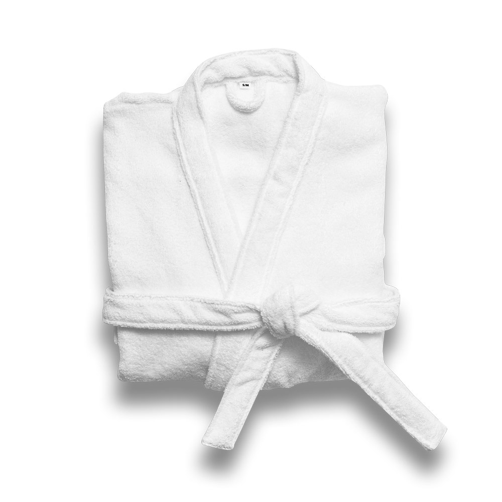 RUFFALO. Peignoir de bain (350 g/m²) en coton (82%) et coton recyclé (18%)