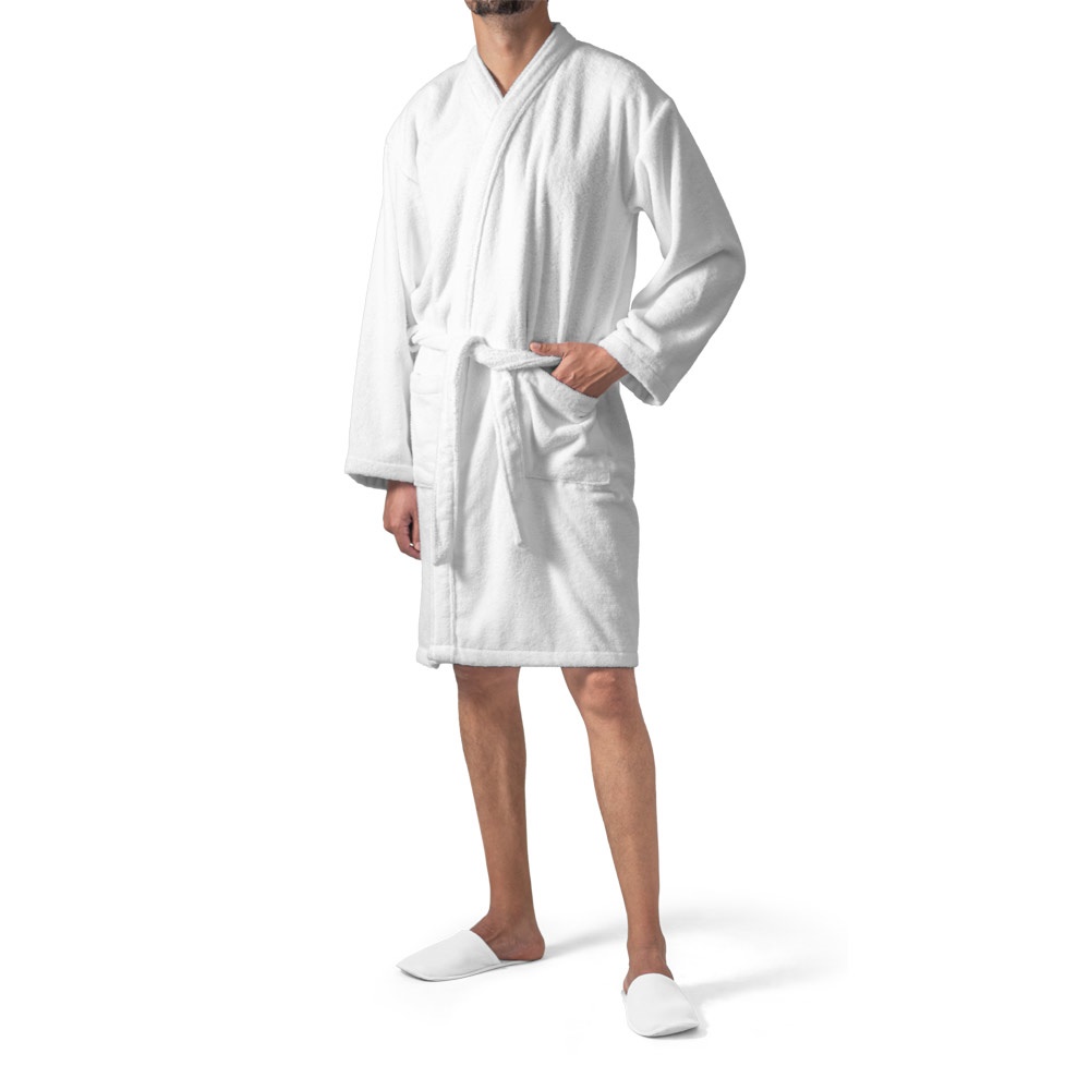 RUFFALO. Peignoir de bain (350 g/m²) en coton (82%) et coton recyclé (18%)