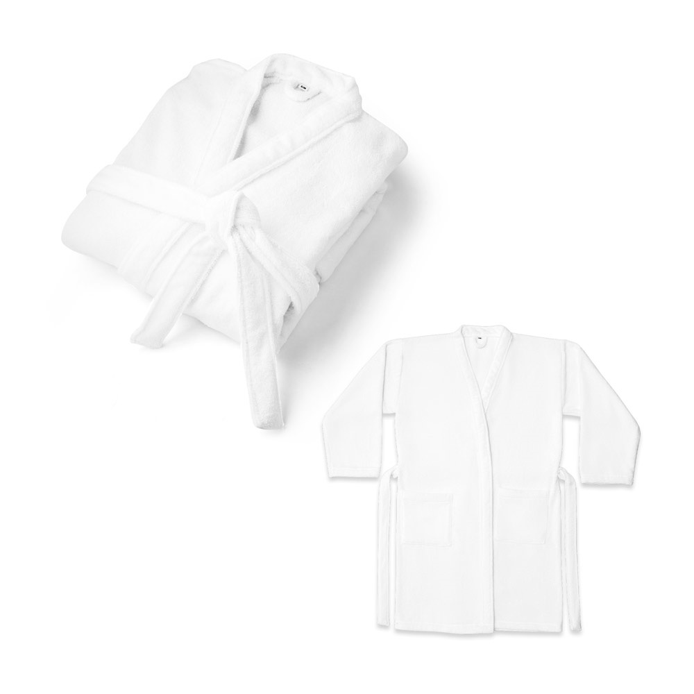 RUFFALO. Peignoir de bain (350 g/m²) en coton (82%) et coton recyclé (18%)