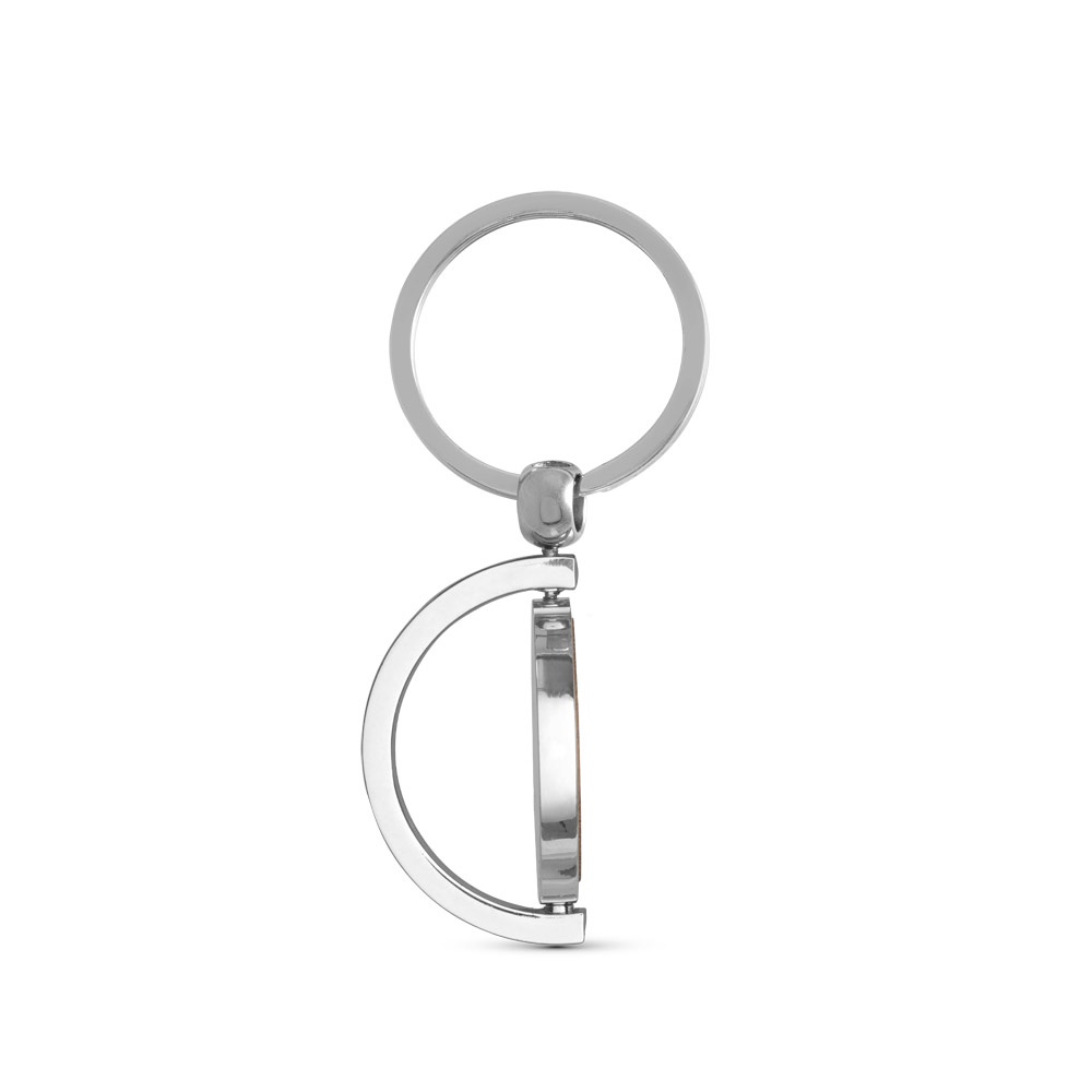 HOMER ROUND. Porte-clés rond en bambou