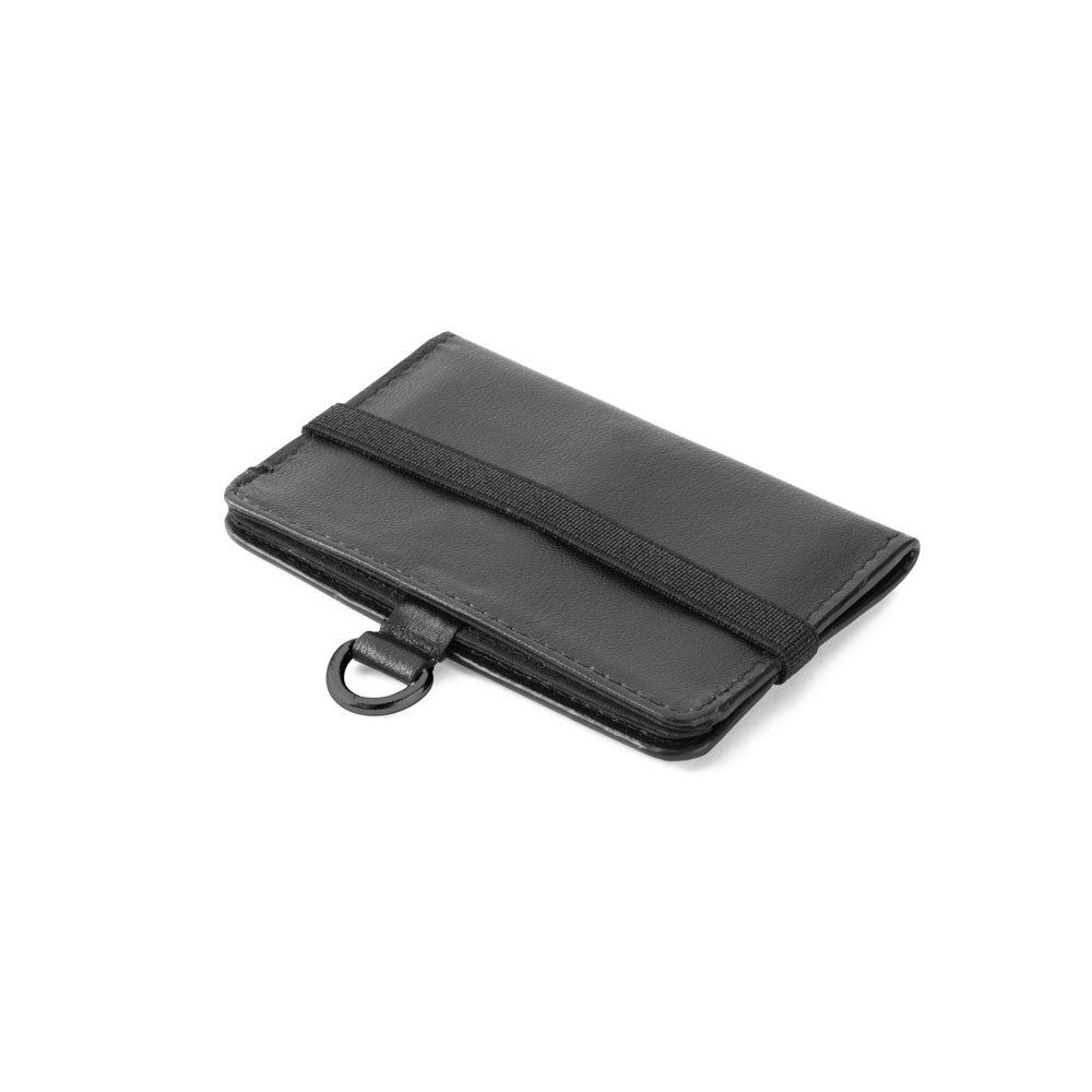 ORVYN. Carteira em pele com bloqueio RFID para 10 cartões