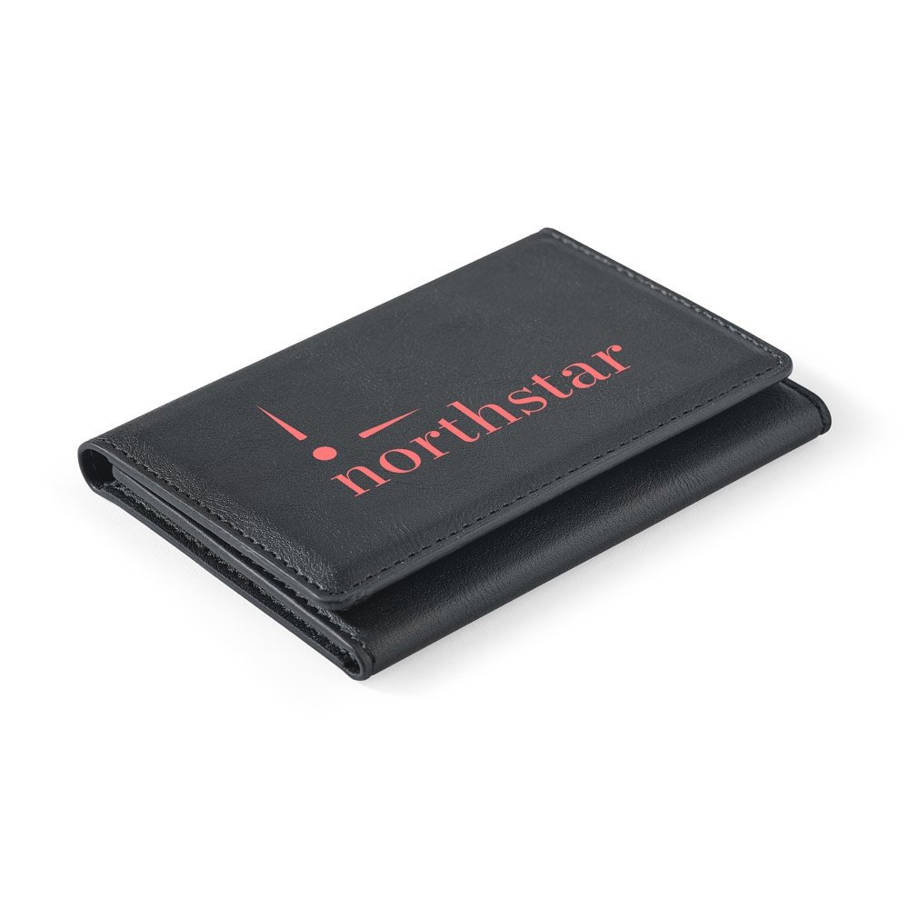 HARALD. Portefeuille magnétique en polyuréthane haute capacité avec blocage RFID