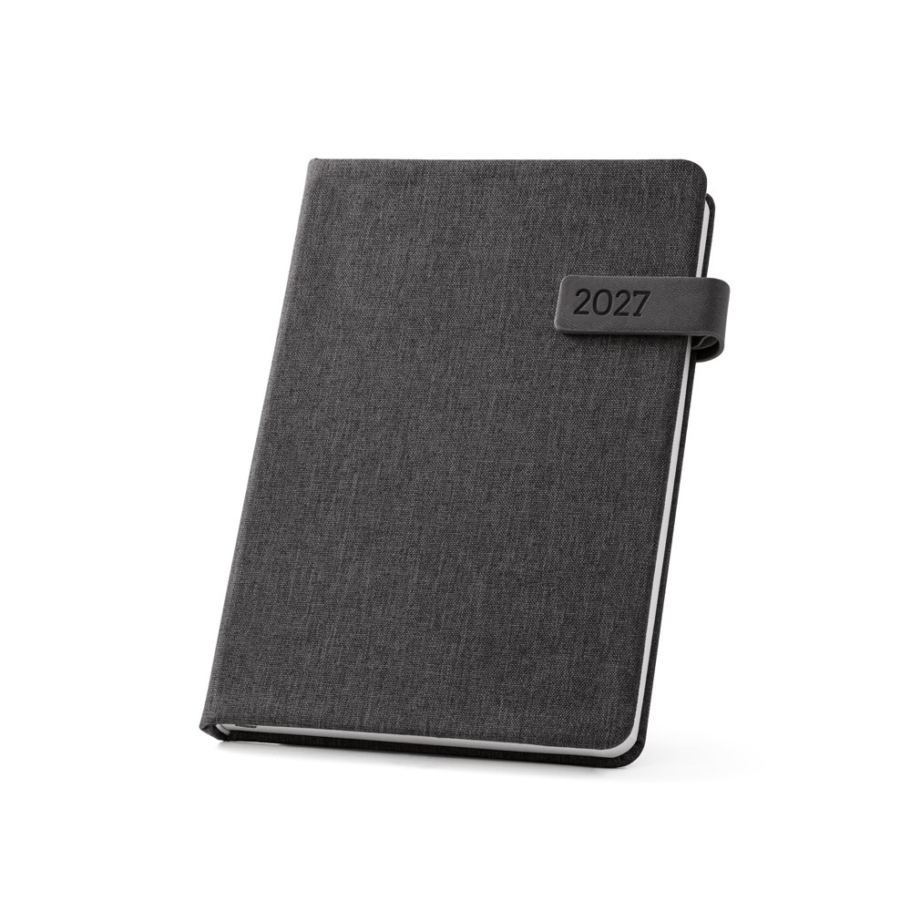 ANDRESEN A5. Agenda A5 em poliéster reciclado (100% rPET)