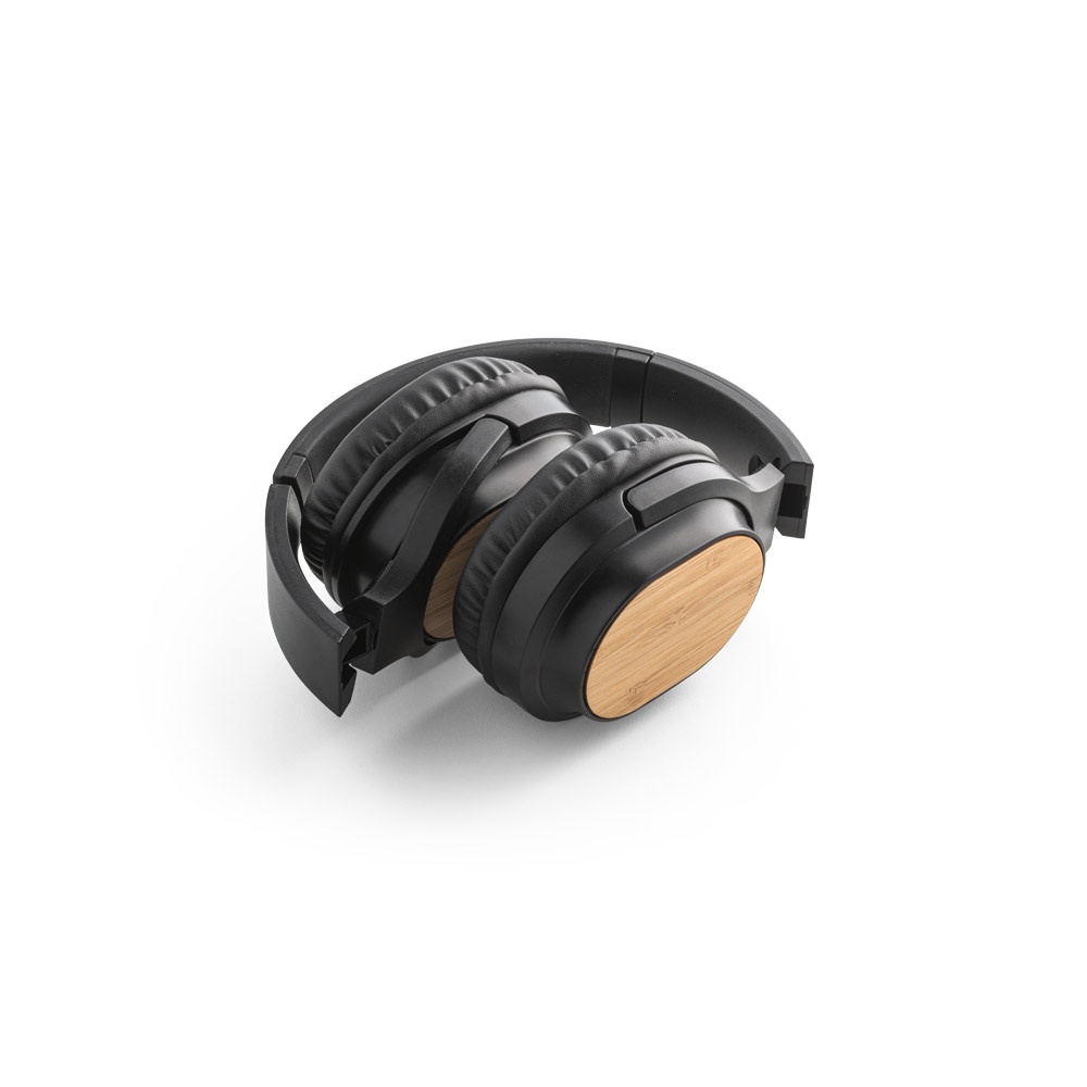GOULD. Casque sans fil pliable avec autonomie de 5 heures en bambou et ABS