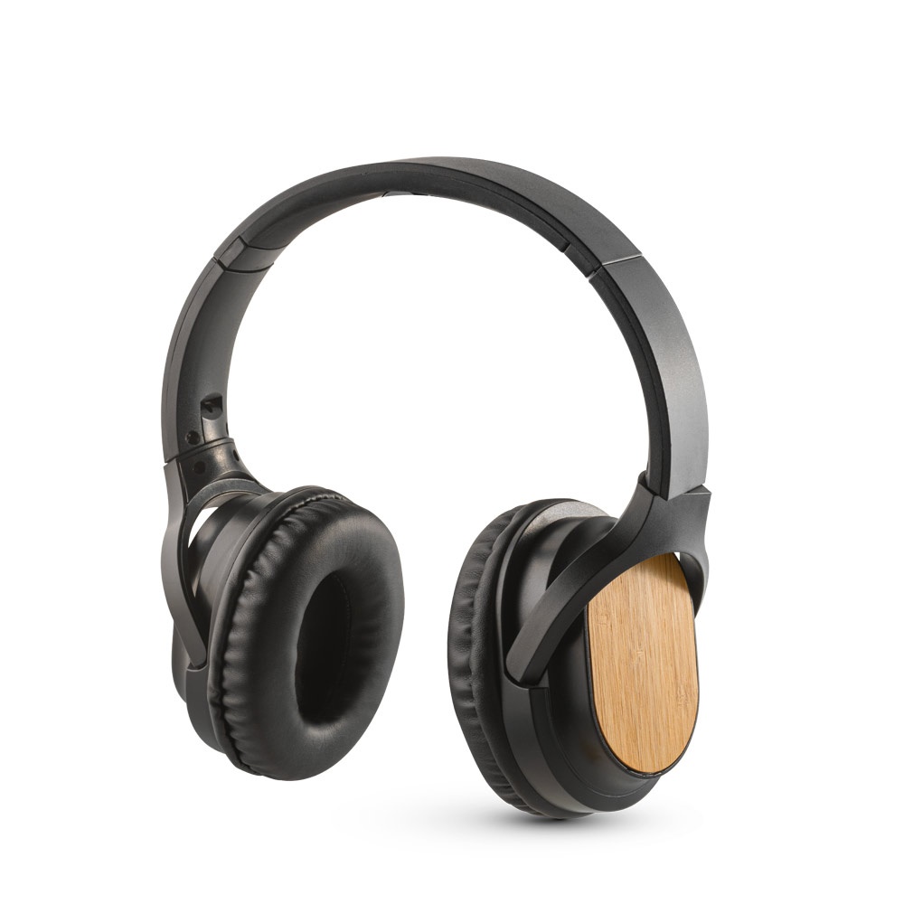 GOULD. Casque sans fil pliable avec autonomie de 5 heures en bambou et ABS