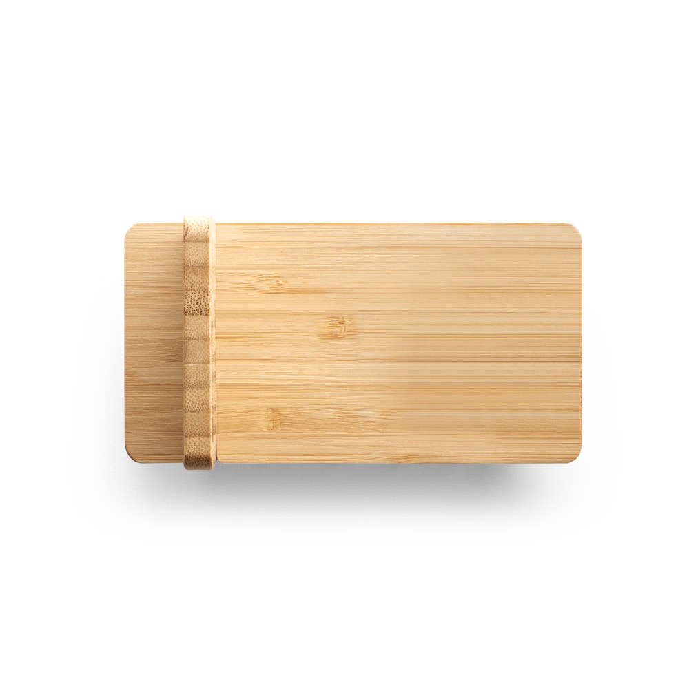 LANGE. Support pour smartphone avec chargeur sans fil rapide 15W en bambou