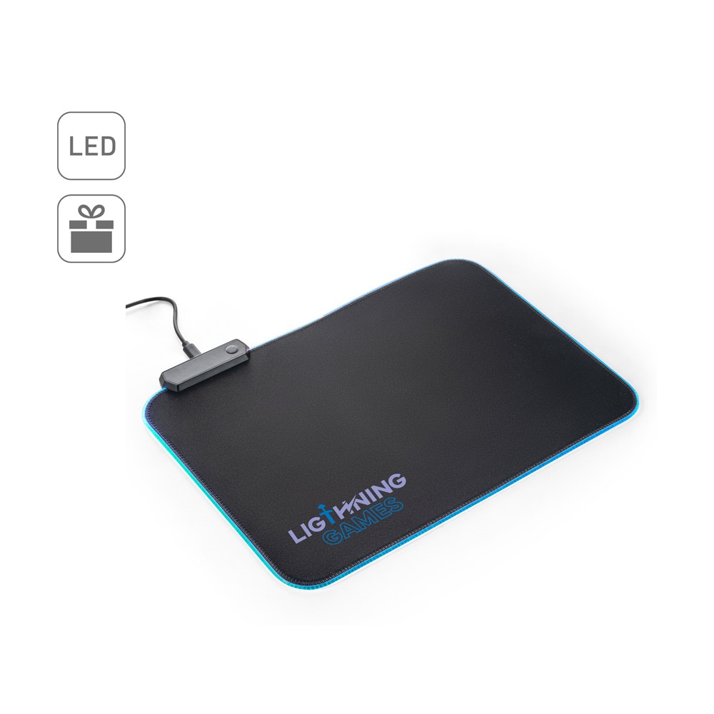 THORNE MOUSEPAD RGB. Gaming podloga za miša od poliestera sa RGB LED svetlima