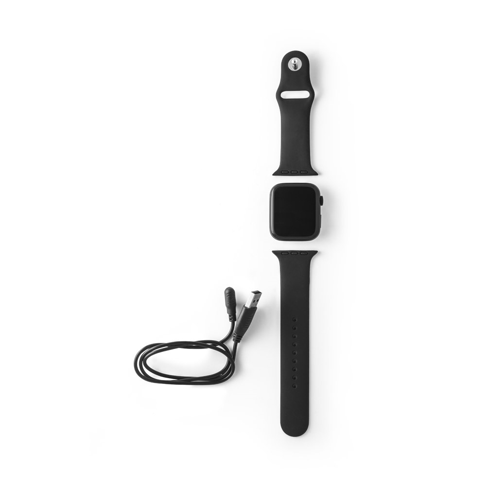 WILES. Smartwatch avec écran 1.85", IPX4, autonomie de 3 jours et bracelet en silicone
