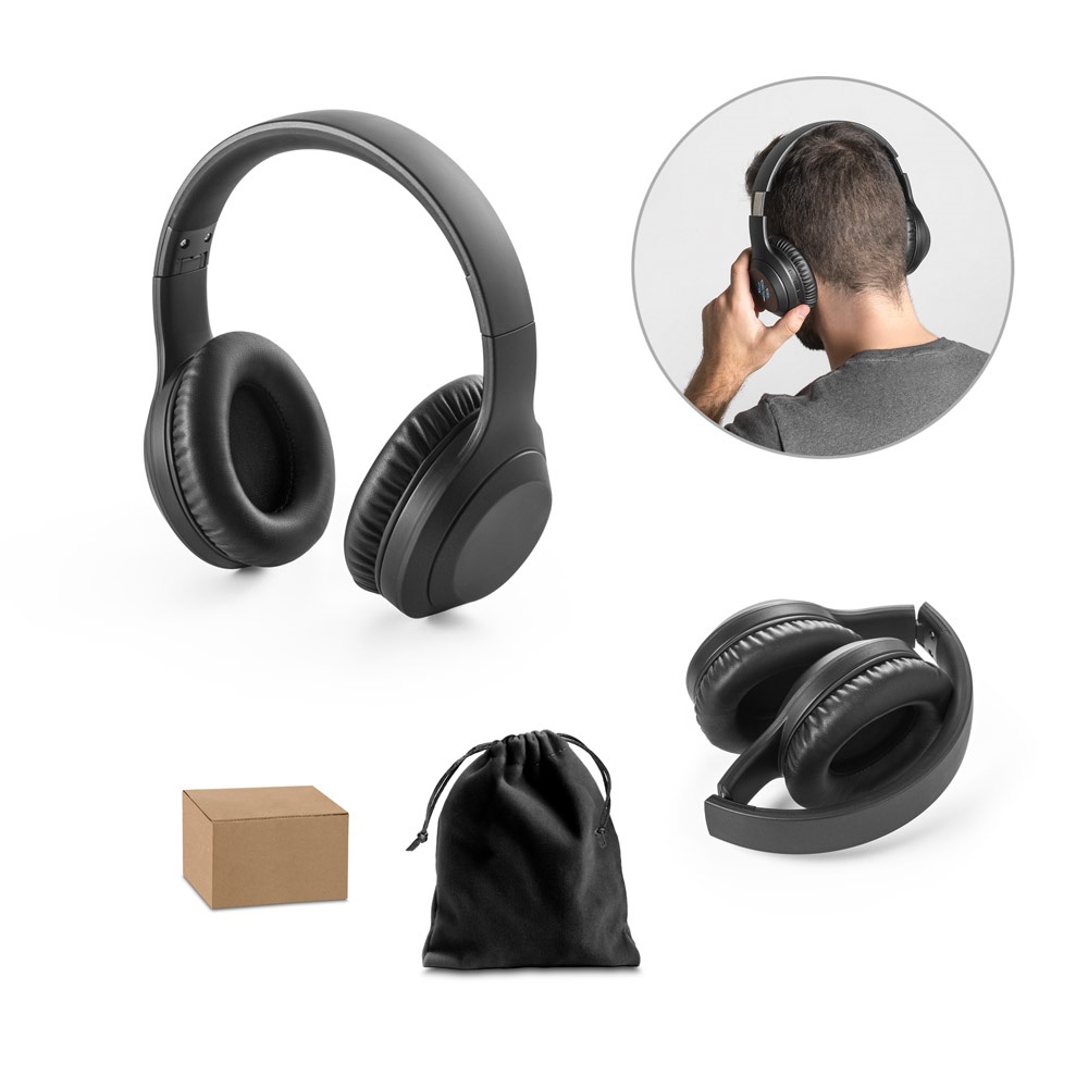 BETTENCOURT. Casque sans fil pliable avec ANC et 15 heures d'autonomie en ABS recyclé (100 % rABS)