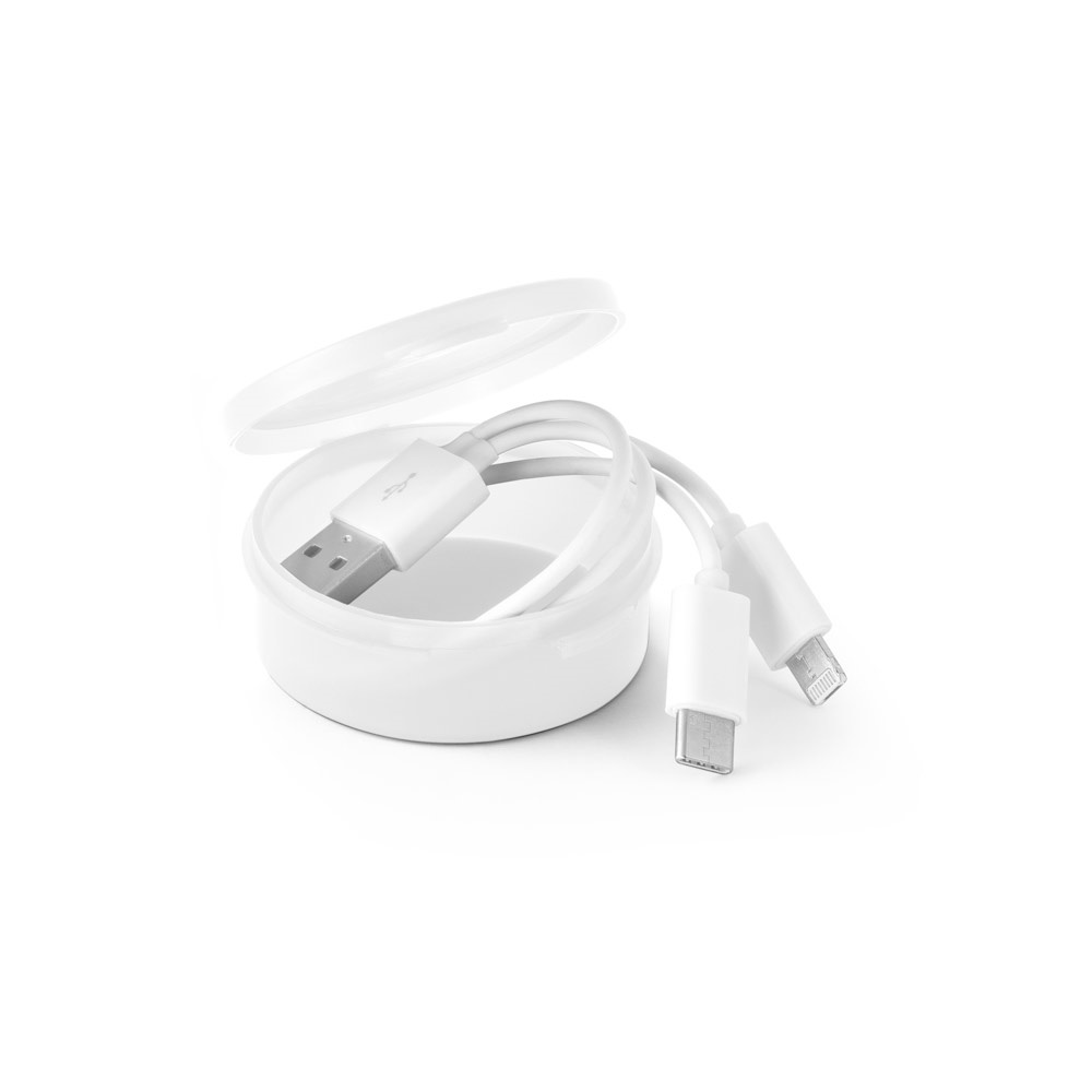 EMMY. Câble USB 3 en 1 en ABS et PVC