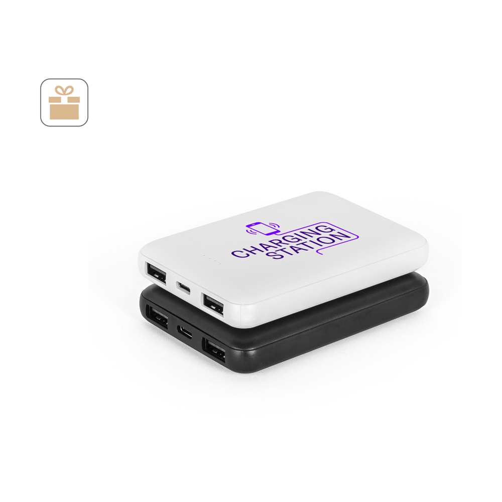 LEAKEY 5. Power banka 5 000 mAh zo recyklovaného ABS (100 % rABS)