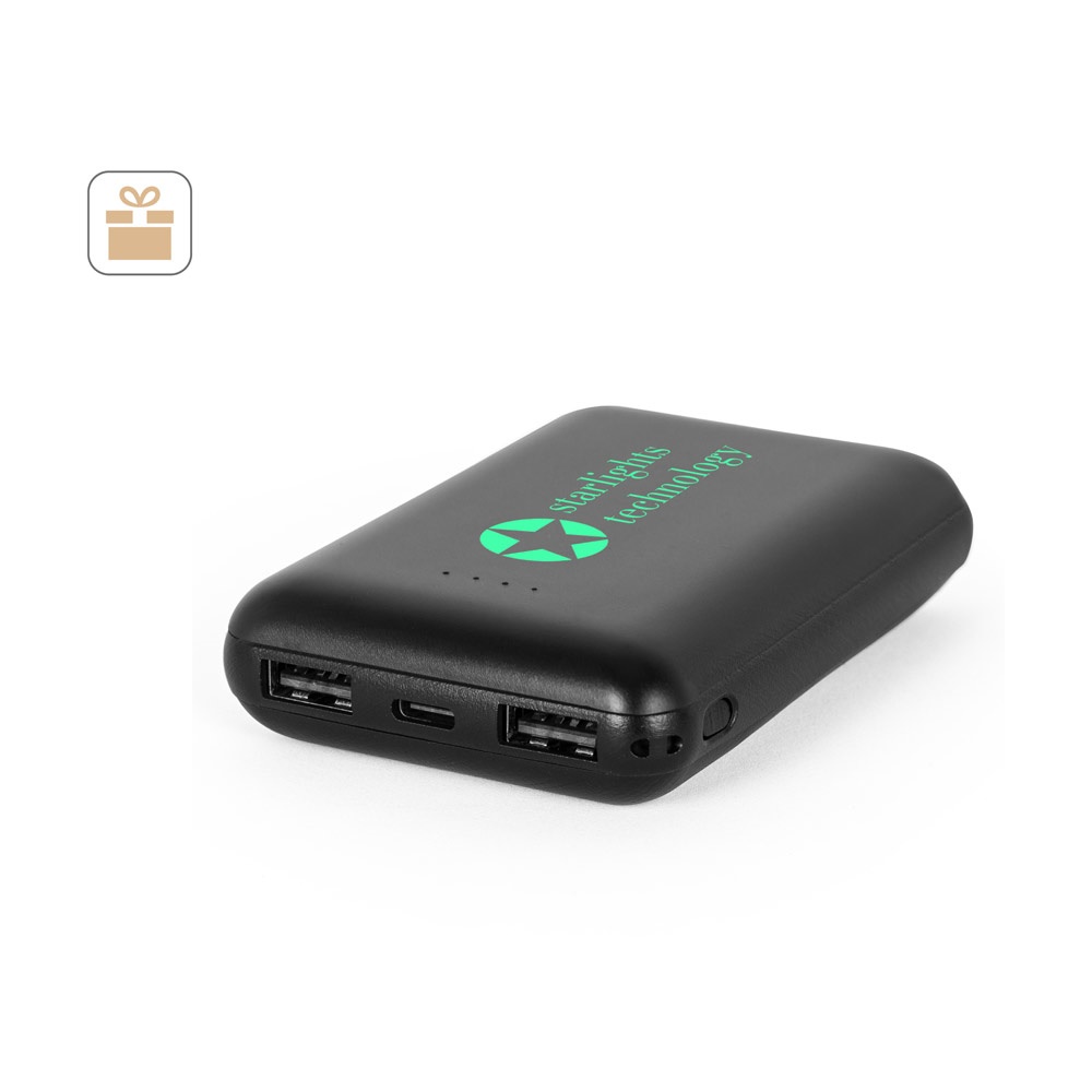 LEAKEY 8. Power banka 8 000 mAh, recyklovaného ABS (100 % rABS)