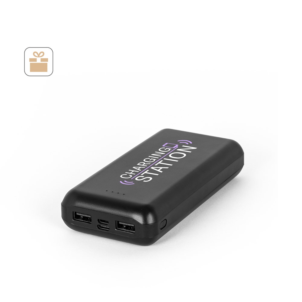 LEAKEY 20. Power banka 20 000 mAh zo recyklovaného ABS (100 % rABS)