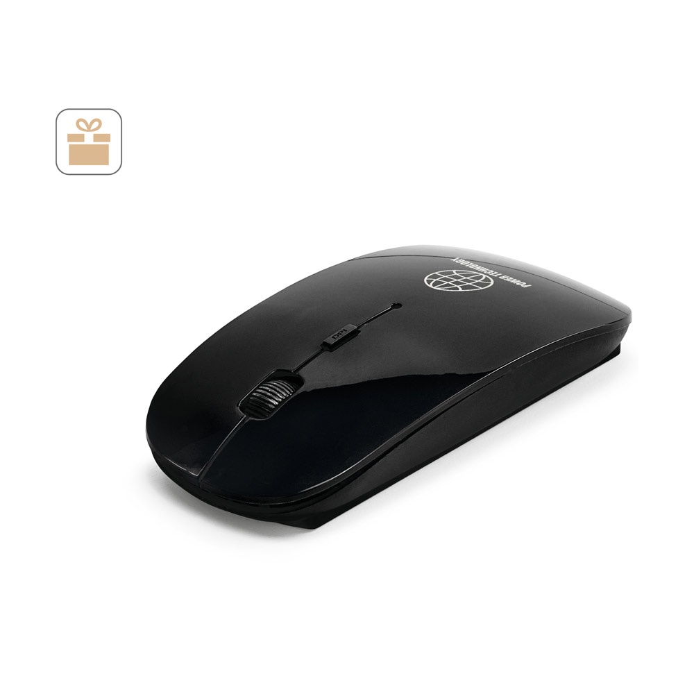 BLACKWELL. Bežični miš na baterije u recikliranog ABS-a (100% rABS)