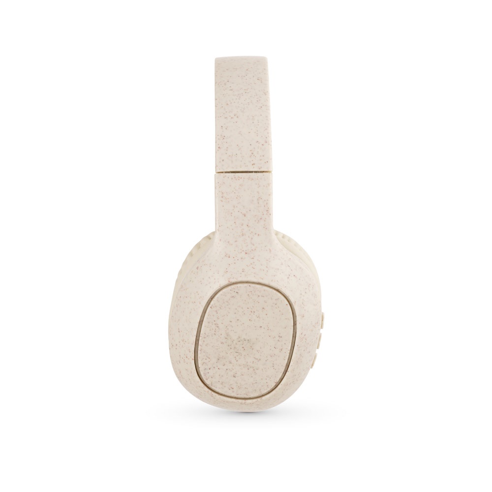 FEYNMAN. Casque sans fil pliable avec autonomie de 4 heures en paille de blé et ABS