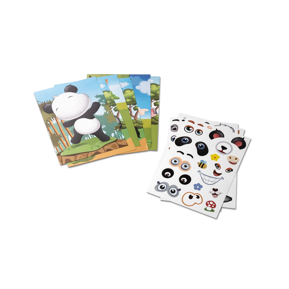 MADAGASCAR. Jeu d'autocollants avec six feuilles