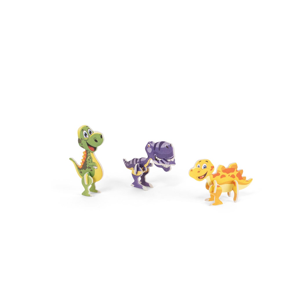 DINOSAURUS. 3D puzzle z papiera v tvare dinosaura
