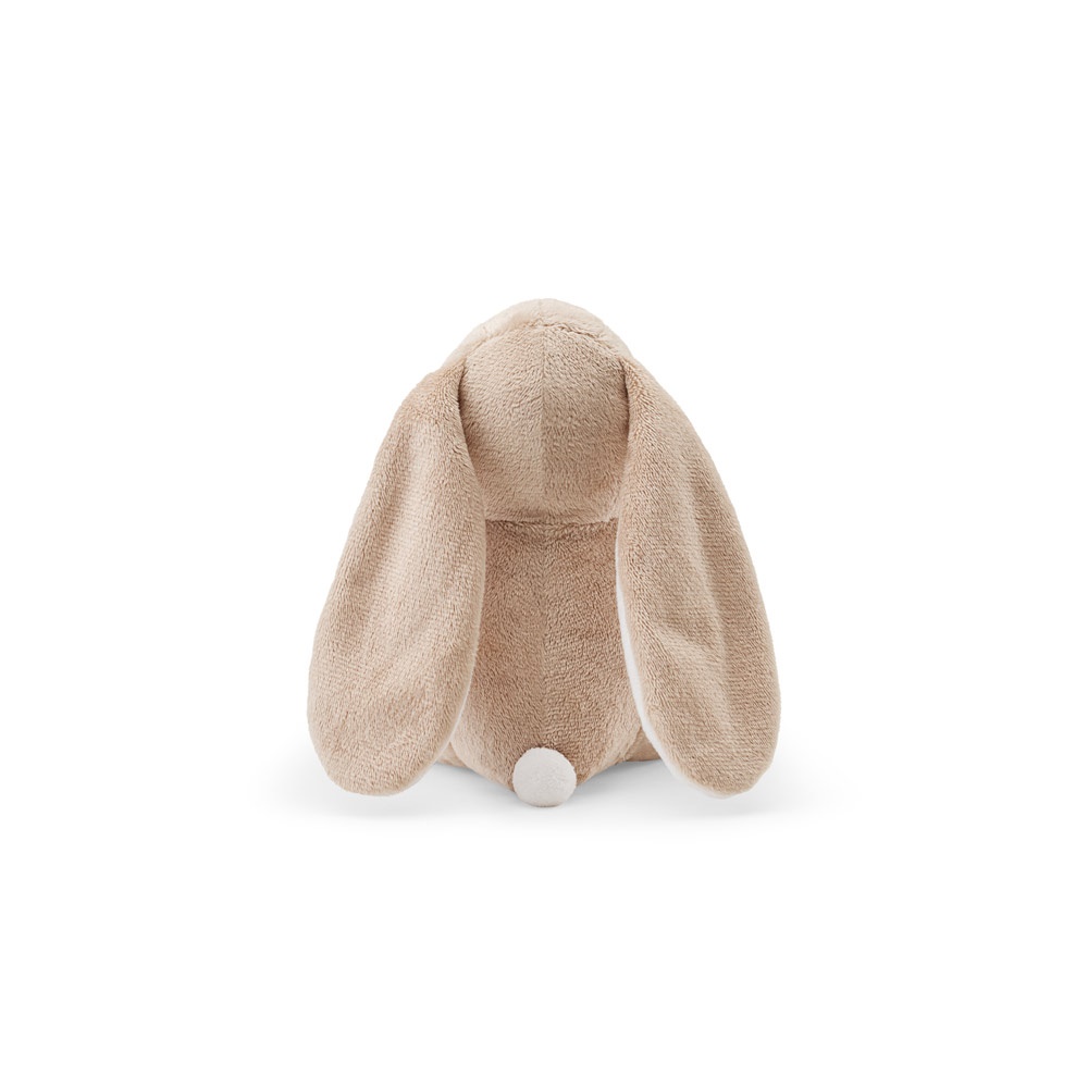 RABBY. Peluche en polyester en forme de lapin, avec son propre tissu pour la personnalisation