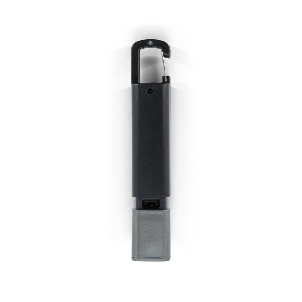 WIGGINS. Lampe de poche en ABS, avec une LED de 2 W (53 lumens) à l'avant et une ampoule COB (53 lumens) sur le dessus