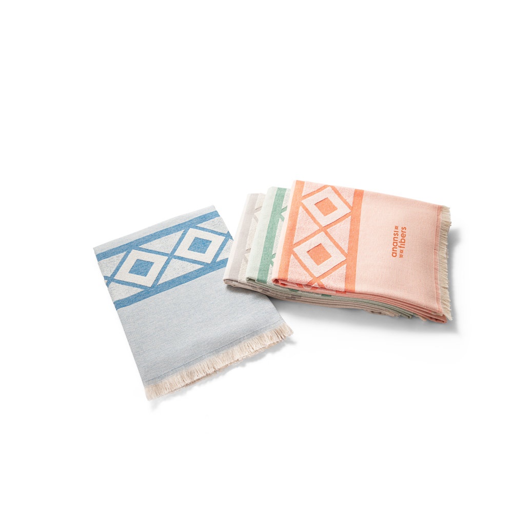Vue 11 de MALEK. Serviette de toilette multifonctionnelle et de bain (350g/m²) en coton léger et résistant (85%) et en coton recyclé (15%)