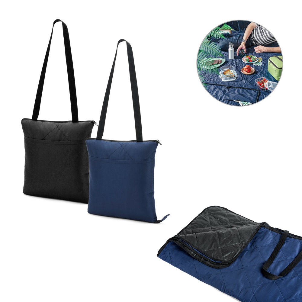 GRADY. Couverture de pique-nique pliable en rPET et PEVA