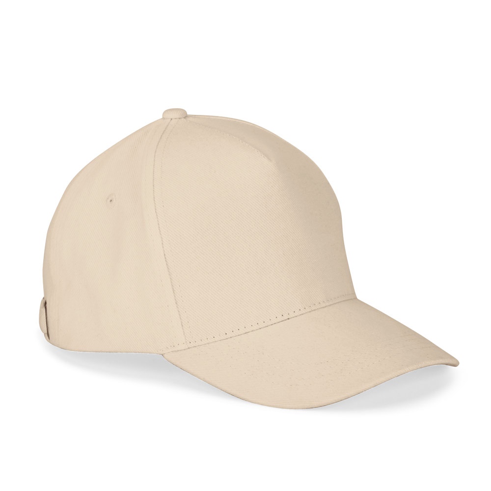 ASHTON. Boné 100% algodão (260 g/m²) com 5 painéis