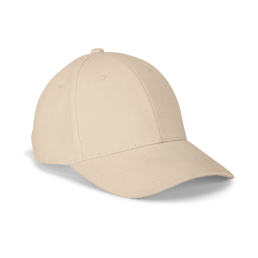 NATHAN. Boné 100% algodão (260 g/m²) com 6 painéis