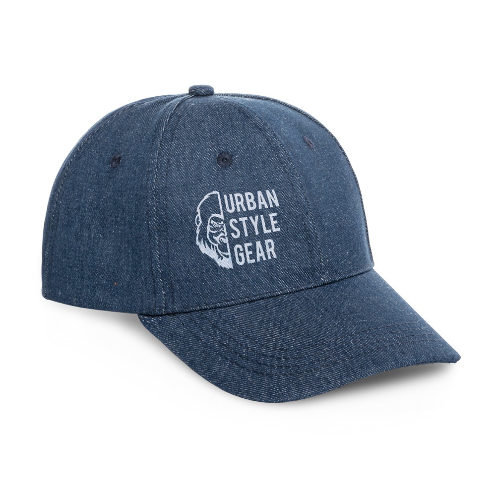 PHOEBE. Casquette en denim, coton et polyester (300 g/m²)