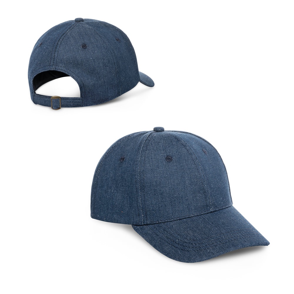 PHOEBE. Casquette en denim, coton et polyester (300 g/m²)