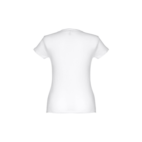 THC SOFIA WH. T-shirt cintada para senhora em algodão. Cor branca