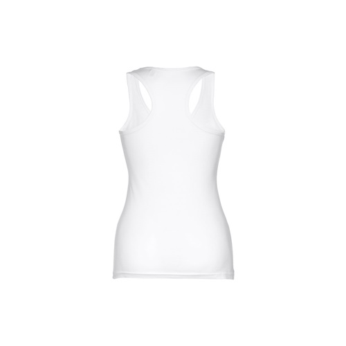 THC TIRANA WH. T-shirt sem mangas para senhora em algodão. Cor branca