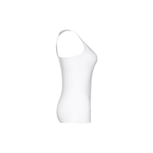 THC TIRANA WH. T-shirt sem mangas para senhora em algodão. Cor branca