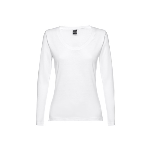 THC BUCHAREST WOMEN WH. T-shirt cintada de manga comprida para senhora