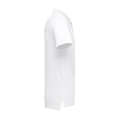 THC ADAM WH. Polo para homem de manga curta em algodão. Cor branca