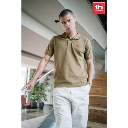 THC ADAM. Polo para homem de manga curta em algodão