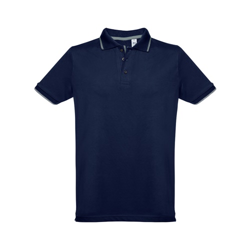 THC ROME. Polo bicolor para homem em algodão