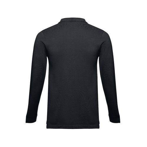 THC BERN. Polo de manga comprida para homem em algodão cardado