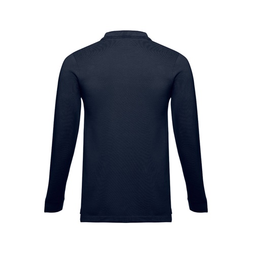 THC BERN. Polo de manga comprida para homem em algodão cardado