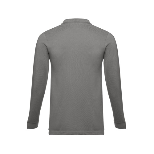 THC BERN. Polo de manga comprida para homem em algodão cardado