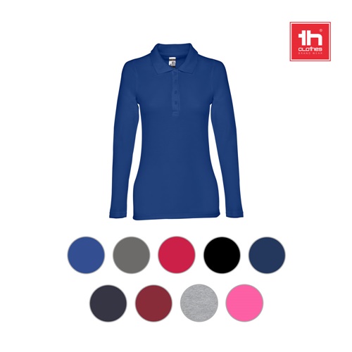 THC BERN WOMEN. Polo de manga comprida para senhora