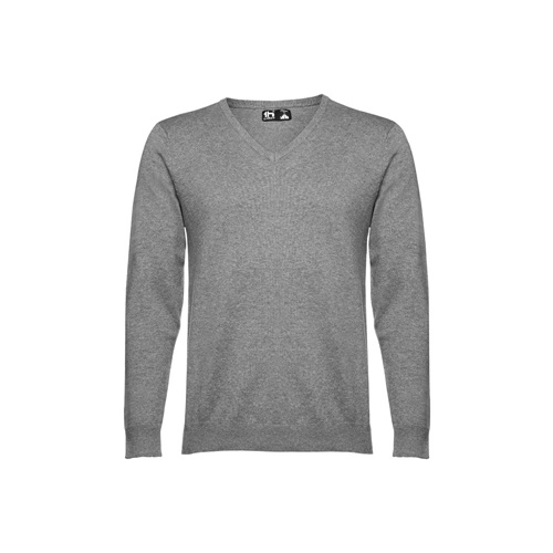 THC MILAN. Pullover com decote em" V" para homem em algodão e poliamida