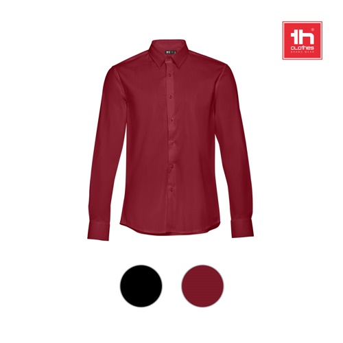 THC PARIS. Camisa popelina de manga comprida para homem
