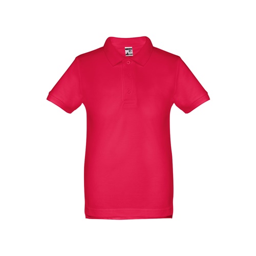 THC ADAM KIDS. Polo para criança (unissexo) de manga curta em algodão