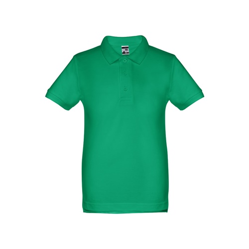 THC ADAM KIDS. Polo para criança (unissexo) de manga curta em algodão