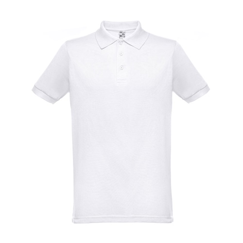 THC BERLIN WH. Polo de manga curta para homem. Cor branca