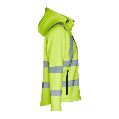THC ZAGREB WORK. Casaco unissexo softshell de alta-visibilidade