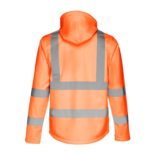 THC ZAGREB WORK. Casaco unissexo softshell de alta-visibilidade