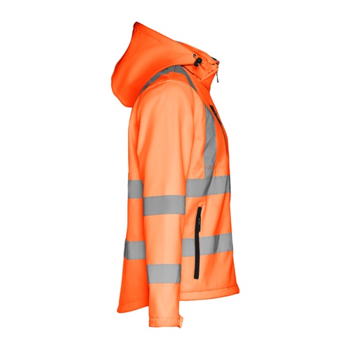 THC ZAGREB WORK. Casaco unissexo softshell de alta-visibilidade