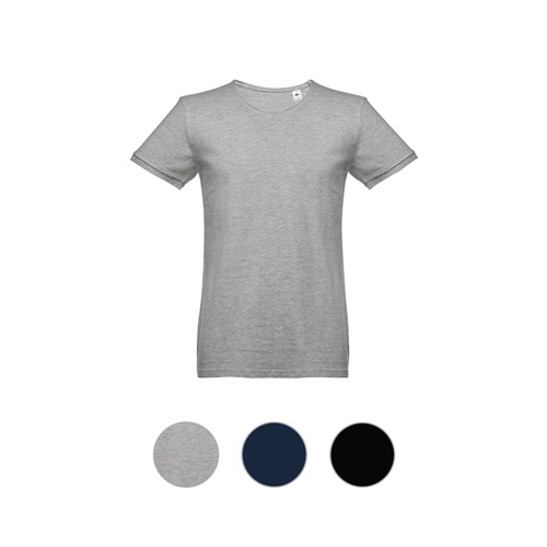 THC SAN MARINO. T-shirt de manga curta para homem em algodão penteado
